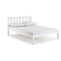 Alaterre Furniture Poppy Full Wood Platform Bed, White AJPP20WH